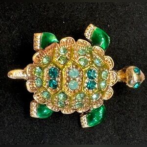 Wear Your Story: Enchanting Turtle Treasure Brooch! 🐢✨